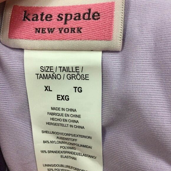 Kate Spade New York Womens Scalloped Hipster Bikini Bottom Lilac Size XL NWT - Picture 5 of 7